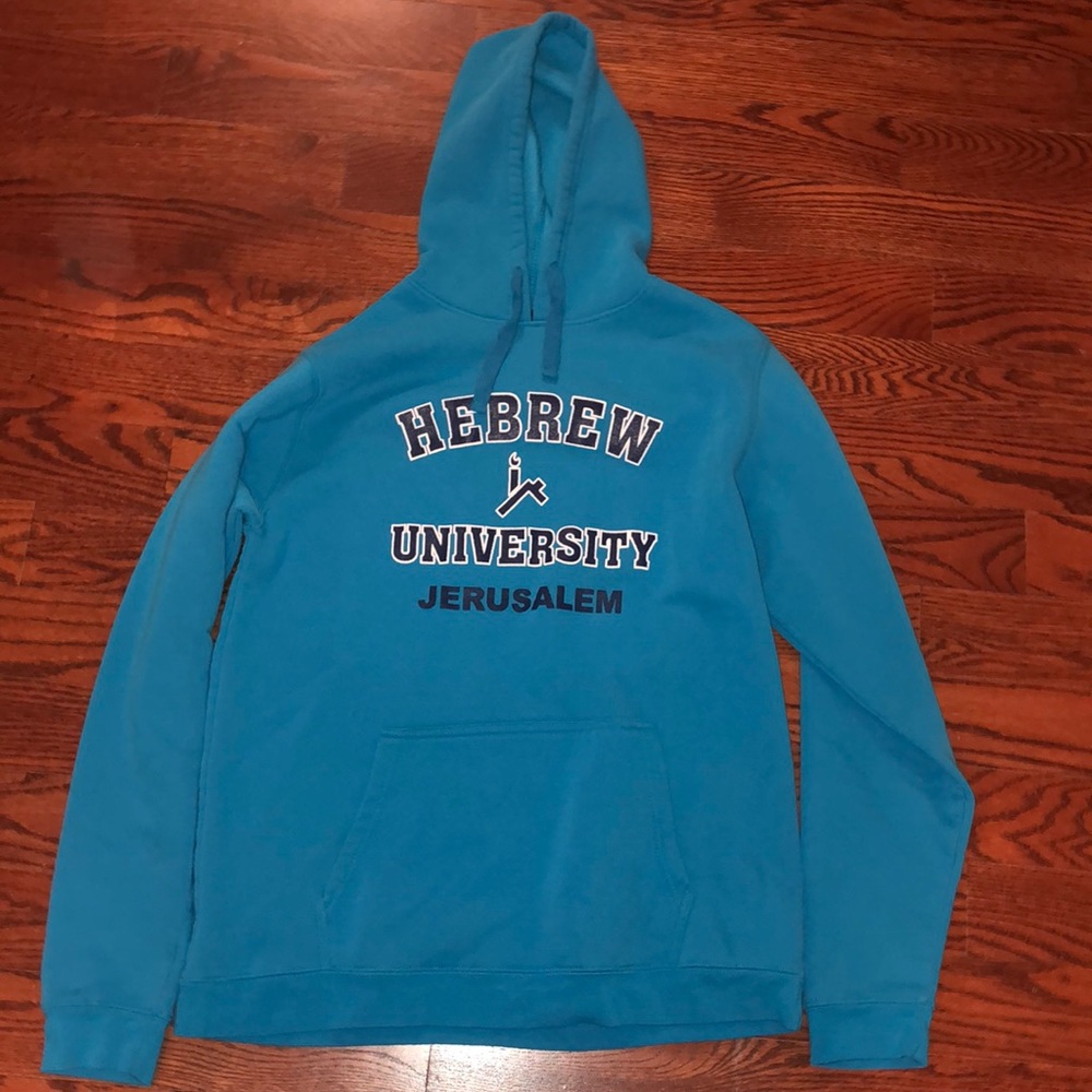 Blue hoodie